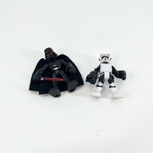 Darth Vader And Trooper Mini Figure Looks Like Imaginext 2 Piece Set